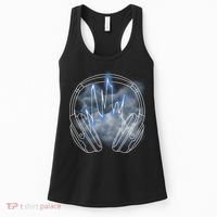 Electric Lighting Music Headphones Women's Tank Top thumb 0