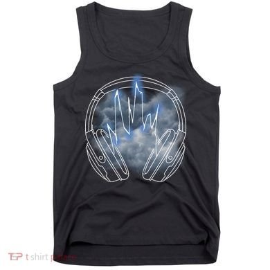 Electric Lighting Music Headphones Tank Top