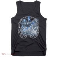 Electric Lighting Music Headphones Tank Top thumb 0