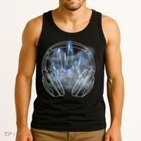Electric Lighting Music Headphones Tank Top thumb 3