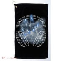 Electric Lighting Music Headphones Golf Towel thumb 0