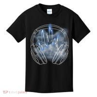 Electric Lighting Music Headphones Kids T-Shirt thumb 0