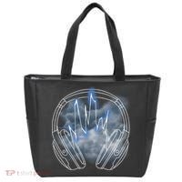 Electric Lighting Music Headphones Tote Bag thumb 0