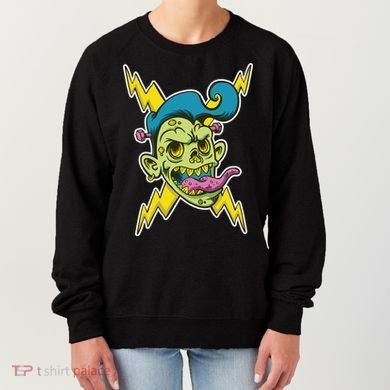 Electric Zombie Head Women's Sweatshirt