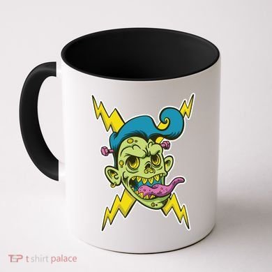 Electric Zombie Head Coffee Mug