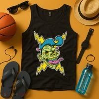 Electric Zombie Head Tank Top thumb 4