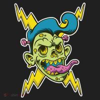 Electric Zombie Head Golf Towel thumb 3