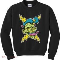 Electric Zombie Head Kids Sweatshirt thumb 0