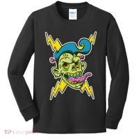 Electric Zombie Head Kids Long Sleeve Shirt thumb 0