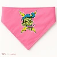 Electric Zombie Head USA-Made Doggie Bandana thumb 0