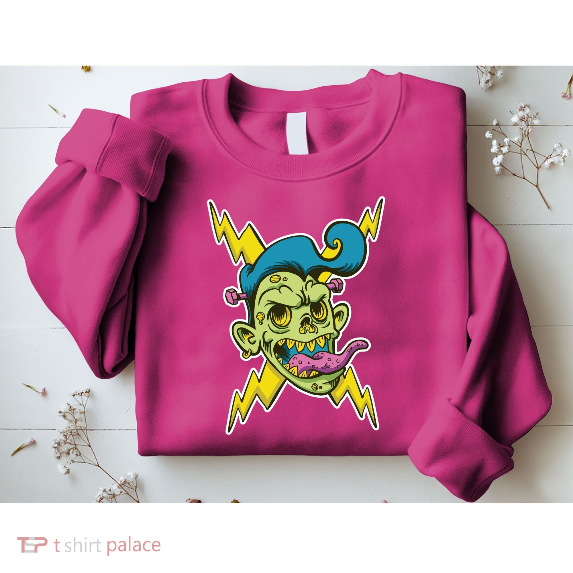 Electric Zombie Head Sweatshirt