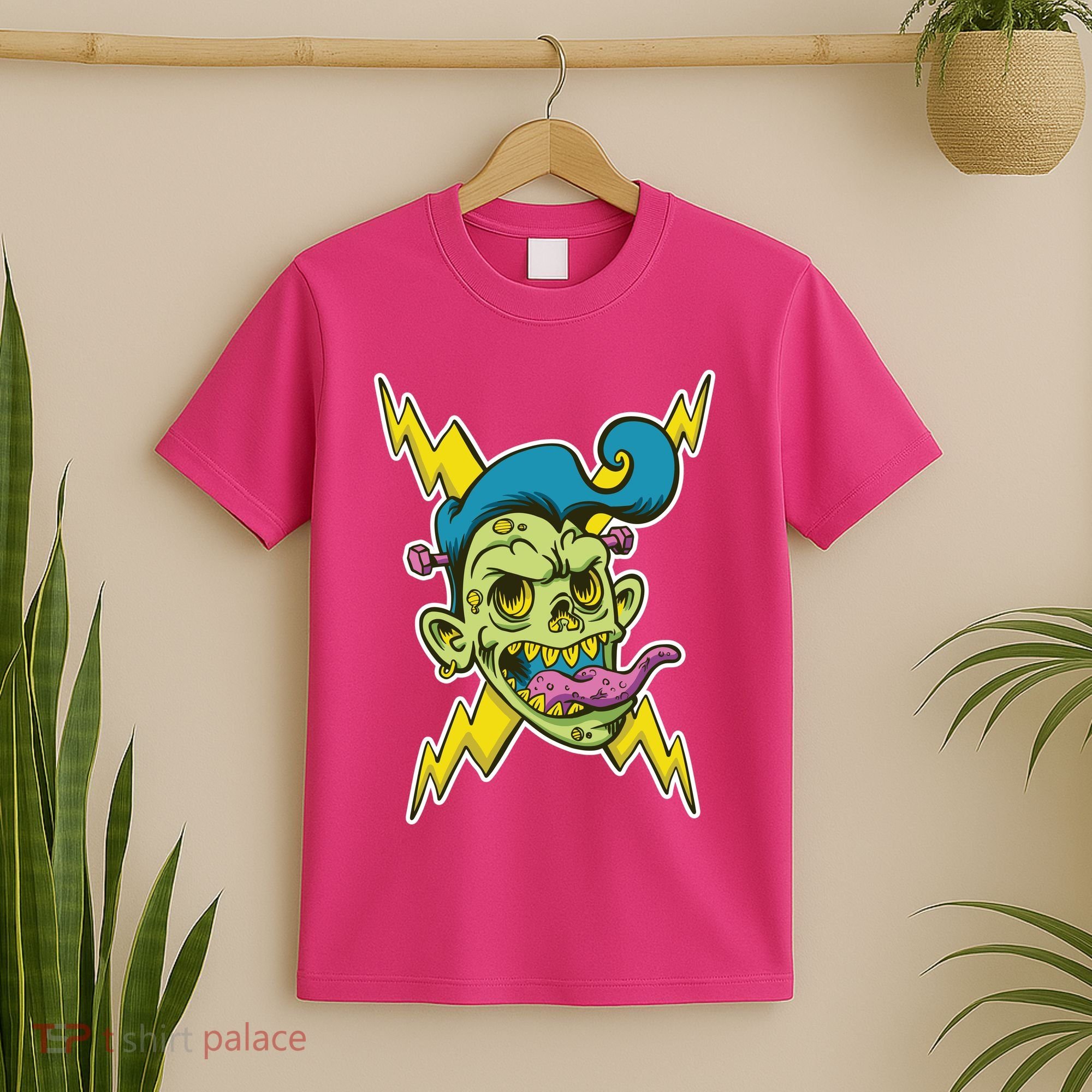 Electric Zombie Head T-Shirt