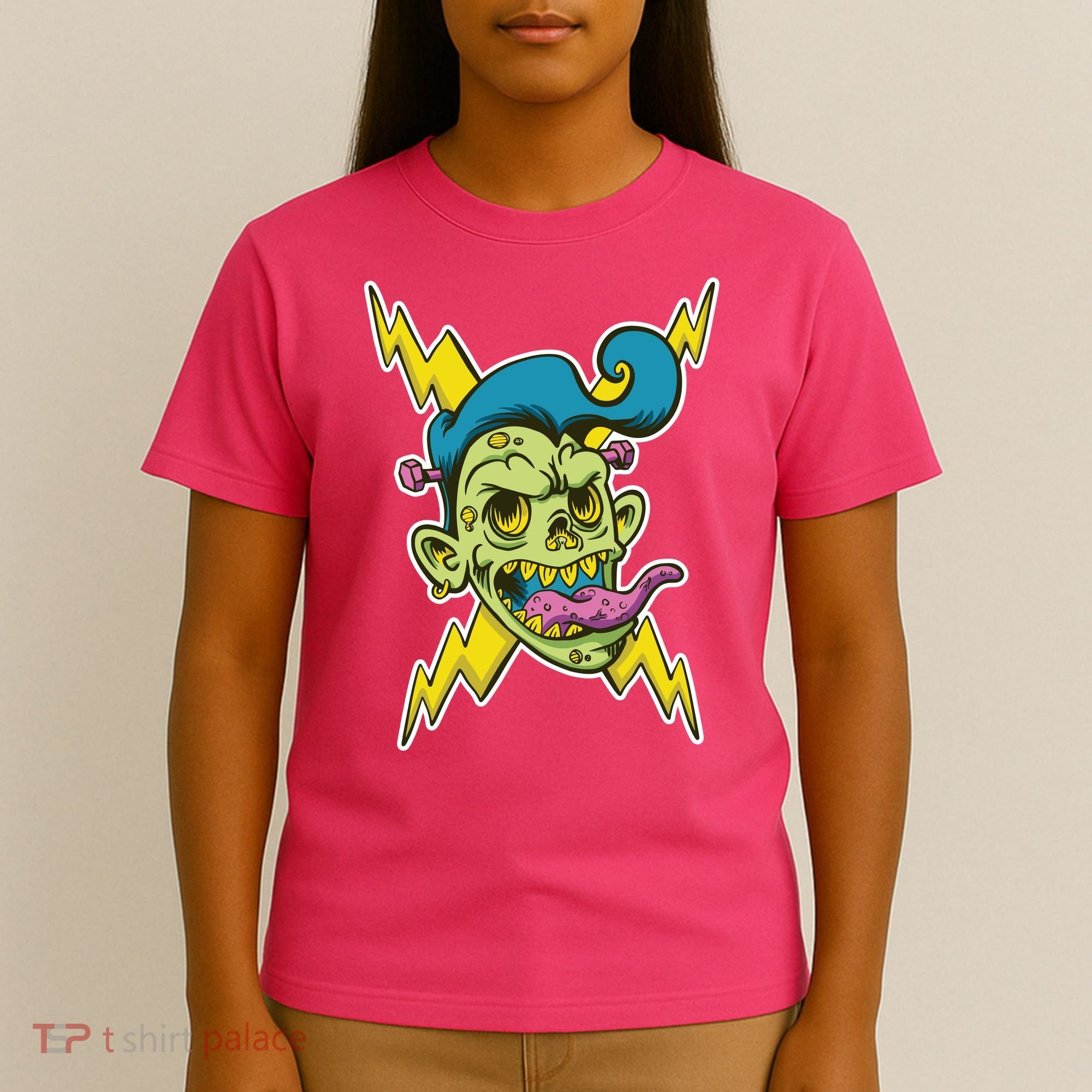 Electric Zombie Head T-Shirt