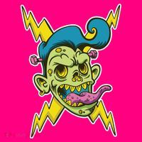 Electric Zombie Head Button thumb 1