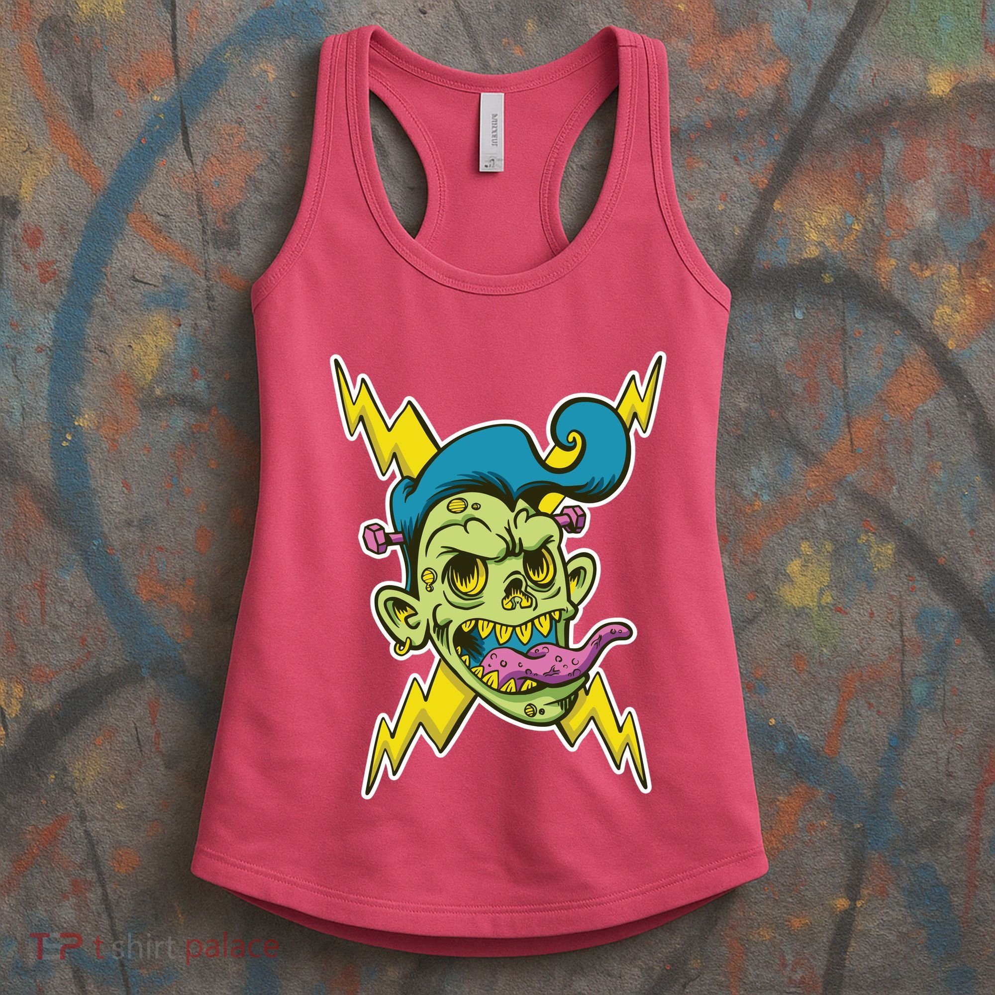 Electric Zombie Head Women's Tank Top