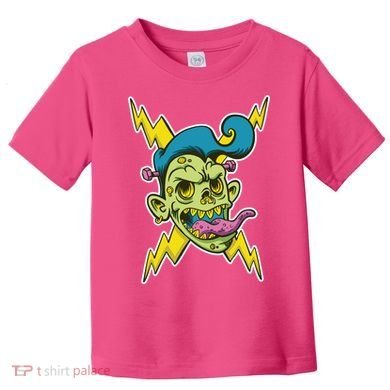 Electric Zombie Head Toddler T-Shirt