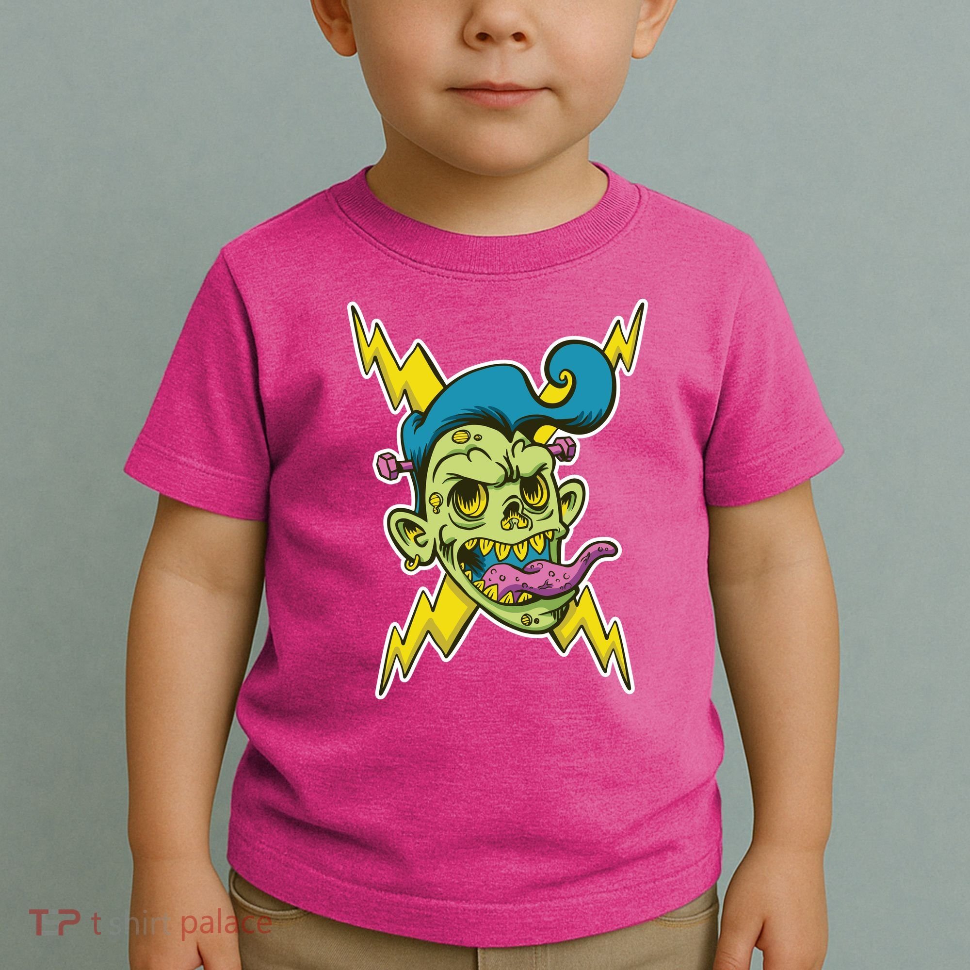 Electric Zombie Head Toddler T-Shirt