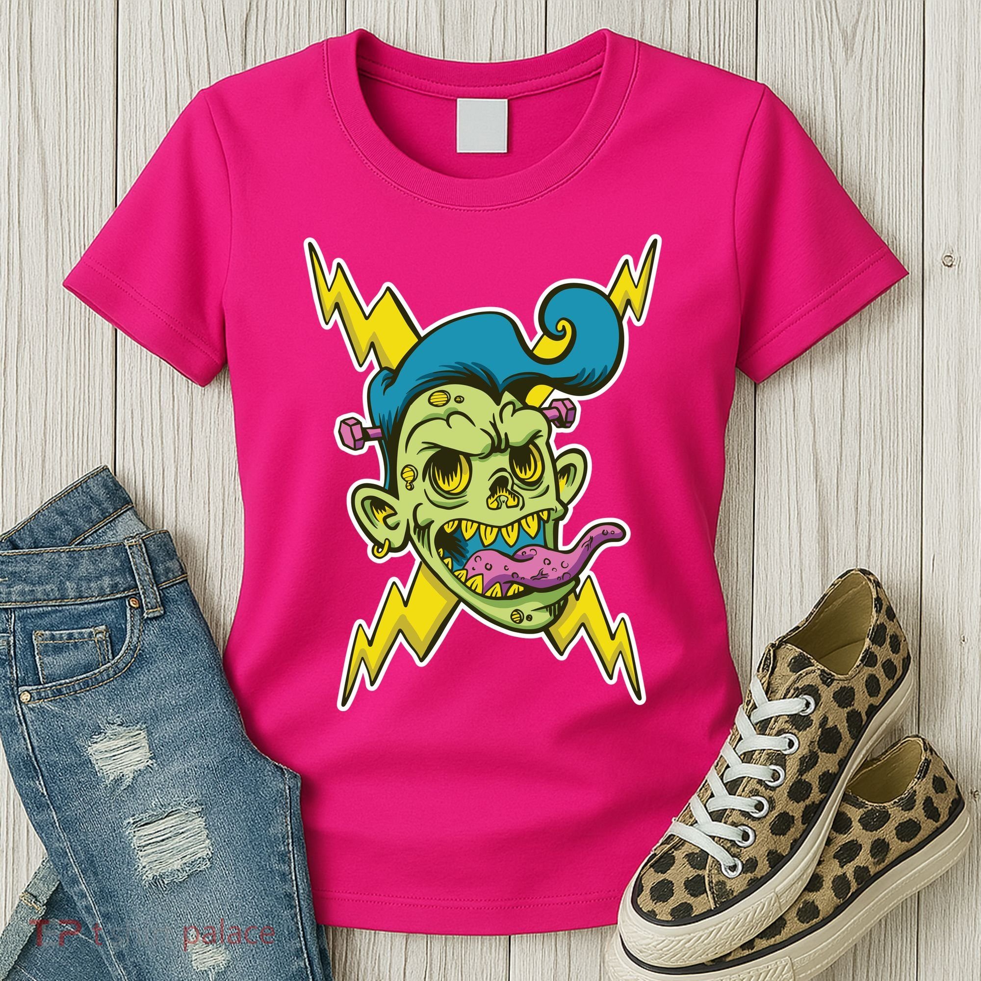 Electric Zombie Head Women's T-Shirt