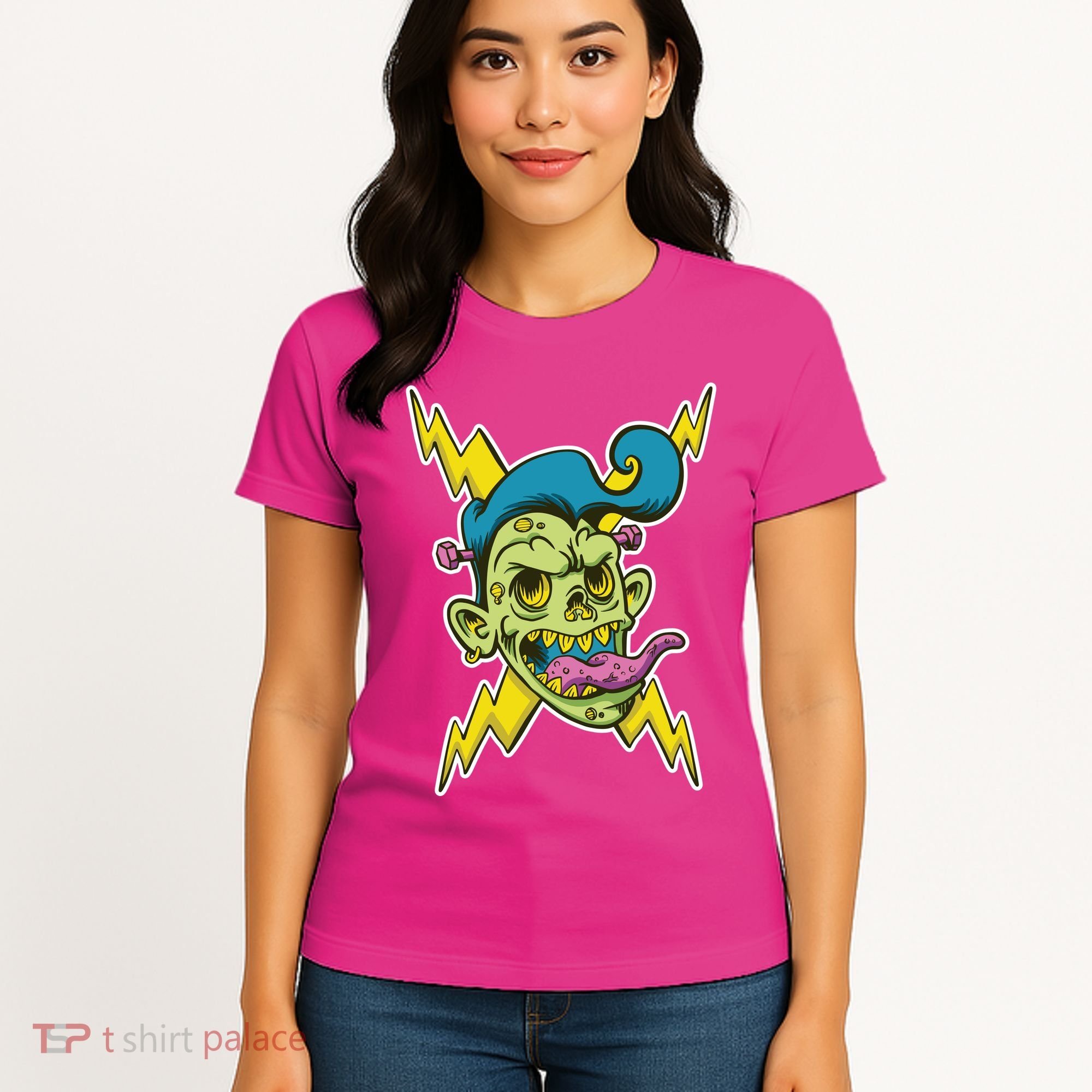 Electric Zombie Head Women's T-Shirt
