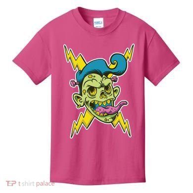 Electric Zombie Head Kids T-Shirt