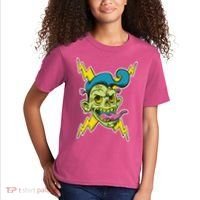 Electric Zombie Head Kids T-Shirt thumb 2