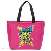 Electric Zombie Head Tote Bag thumb 0