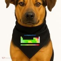 Electronegativity Values Periodic Table of Elements USA-Made Doggie Bandana thumb 1