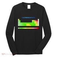 Electronegativity Values Periodic Table of Elements Long Sleeve Shirt thumb 0
