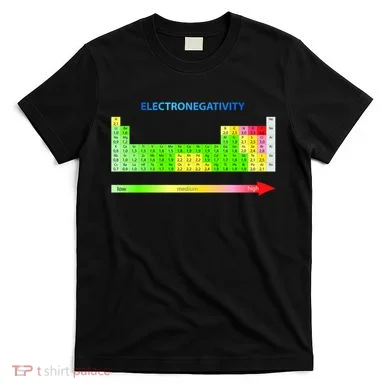 Electronegativity Values Periodic Table of Elements T-Shirt