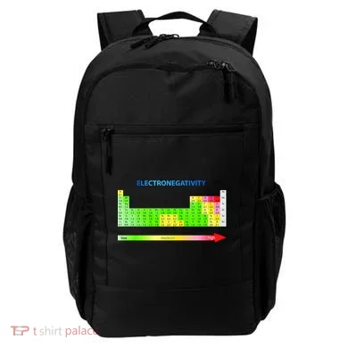 Electronegativity Values Periodic Table of Elements Backpack