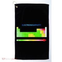 Electronegativity Values Periodic Table of Elements Golf Towel thumb 0