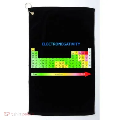 Electronegativity Values Periodic Table of Elements Golf Towel