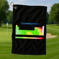 Electronegativity Values Periodic Table of Elements Golf Towel thumb 1