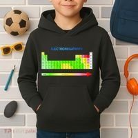 Electronegativity Values Periodic Table of Elements Kids Hoodie thumb 2