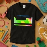 Electronegativity Values Periodic Table of Elements Kids T-Shirt thumb 3