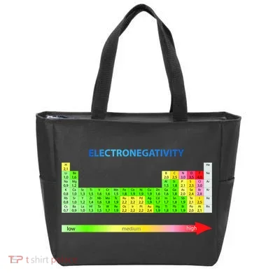Electronegativity Values Periodic Table of Elements Tote Bag