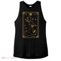 Elegant Galaxy Tarot Card Cat Ladies PosiCharge Tri-Blend Wicking Tank thumb 0