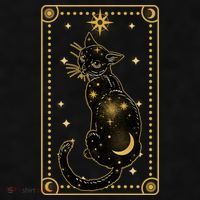 Elegant Galaxy Tarot Card Cat Ladies PosiCharge Tri-Blend Wicking Tank thumb 2