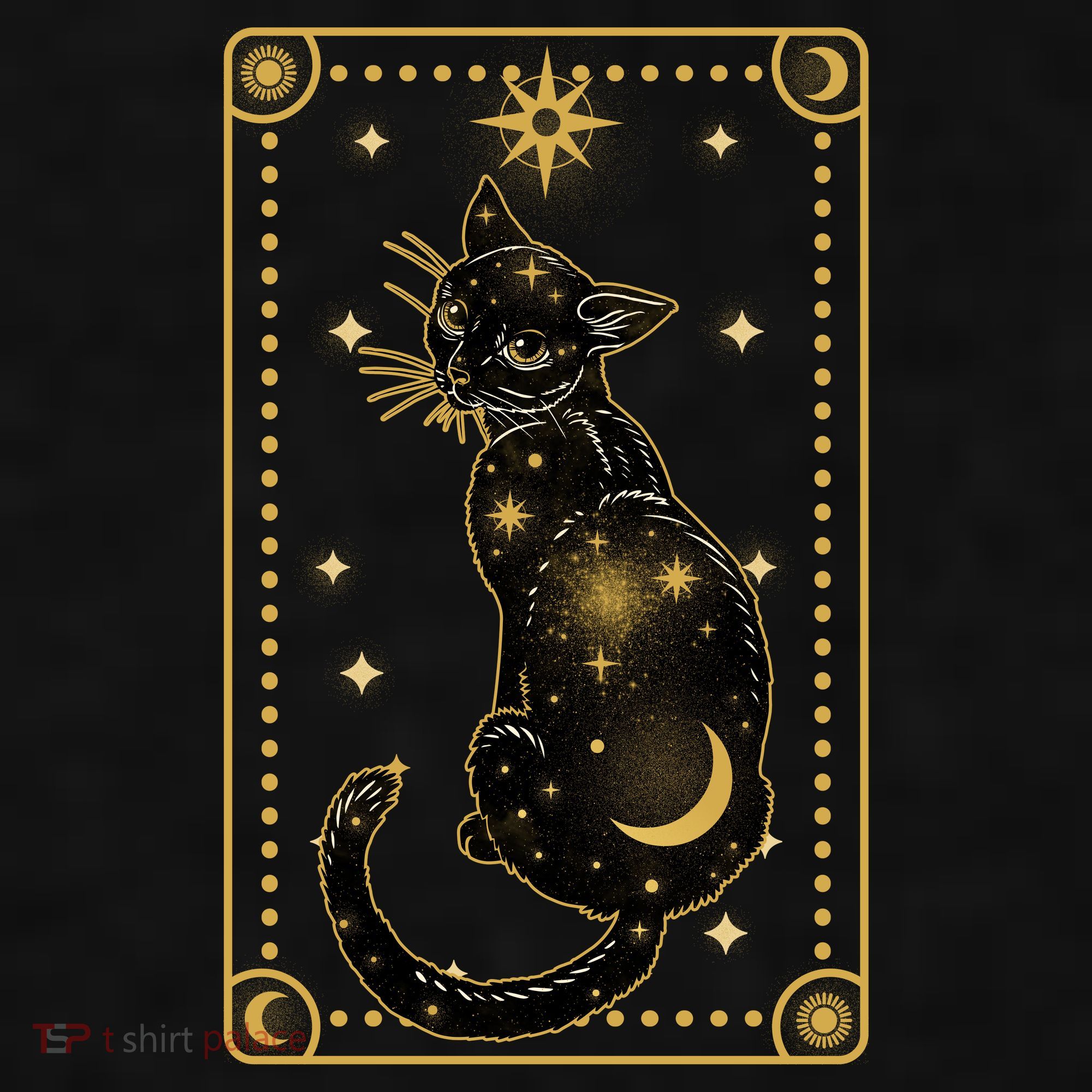 Elegant Galaxy Tarot Card Cat Ladies PosiCharge Tri-Blend Wicking Tank