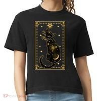 Elegant Galaxy Tarot Card Cat Comfort Colors Boxy T-Shirt thumb 0