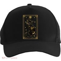 Elegant Galaxy Tarot Card Cat Five-Panel Snapback Cap thumb 0