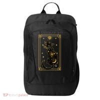 Elegant Galaxy Tarot Card Cat City Backpack thumb 0