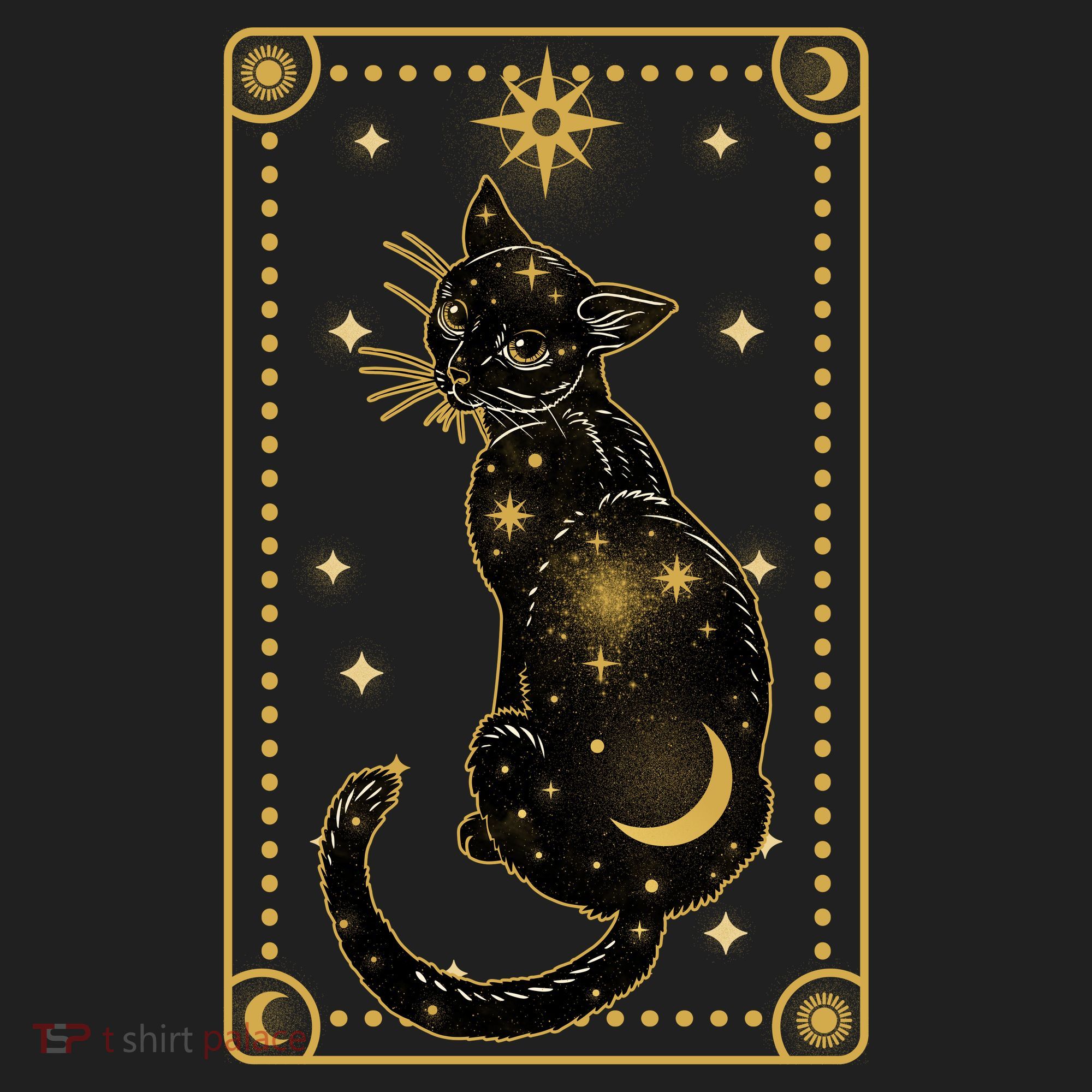 Elegant Galaxy Tarot Card Cat Beanie
