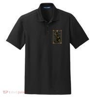 Elegant Galaxy Tarot Card Cat Dry Zone Grid Polo thumb 0