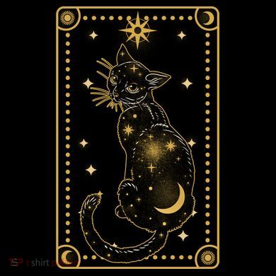 Elegant Galaxy Tarot Card Cat 16oz Travel Tumbler