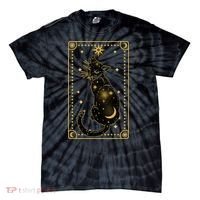 Elegant Galaxy Tarot Card Cat Tie-Dye T-Shirt thumb 0