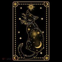 Elegant Galaxy Tarot Card Cat Visor thumb 3