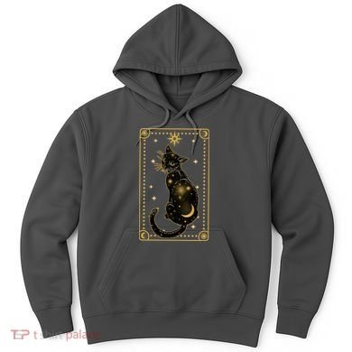 Elegant Galaxy Tarot Card Cat Hoodie