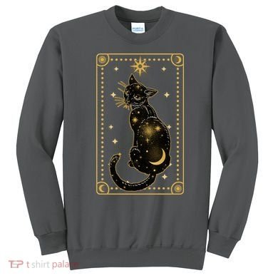 Elegant Galaxy Tarot Card Cat Sweatshirt
