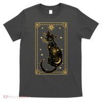 Elegant Galaxy Tarot Card Cat T-Shirt thumb 0